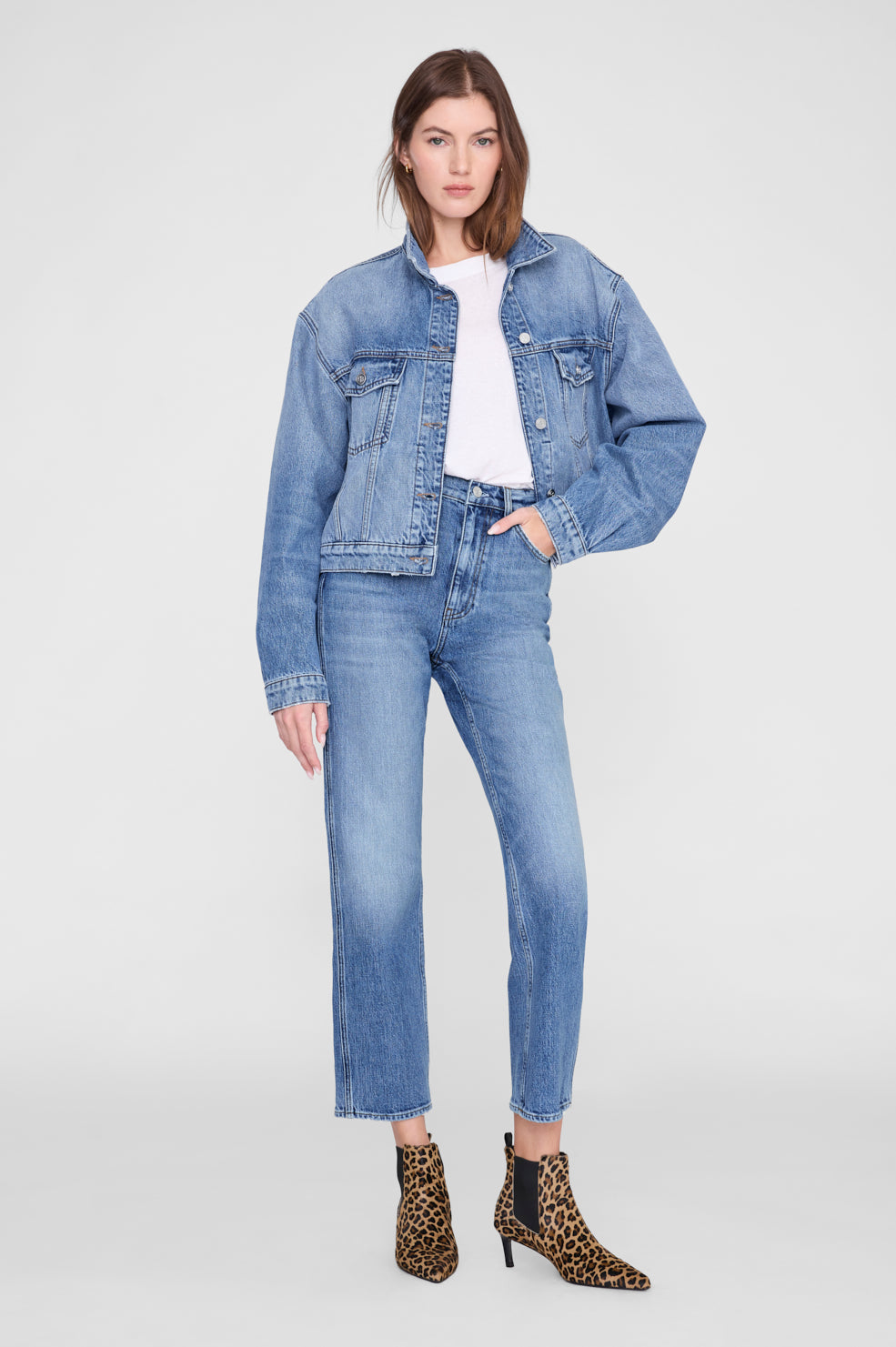 Stevie Boots Calf Hair - Leopard