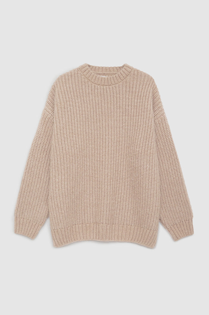 ANINE BING Sydney Crew Sweater - Camel