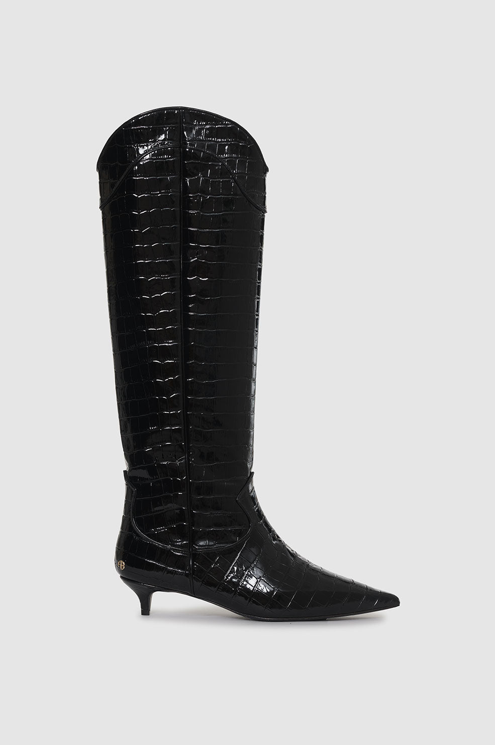 Tall Rae Boots - Black Embossed