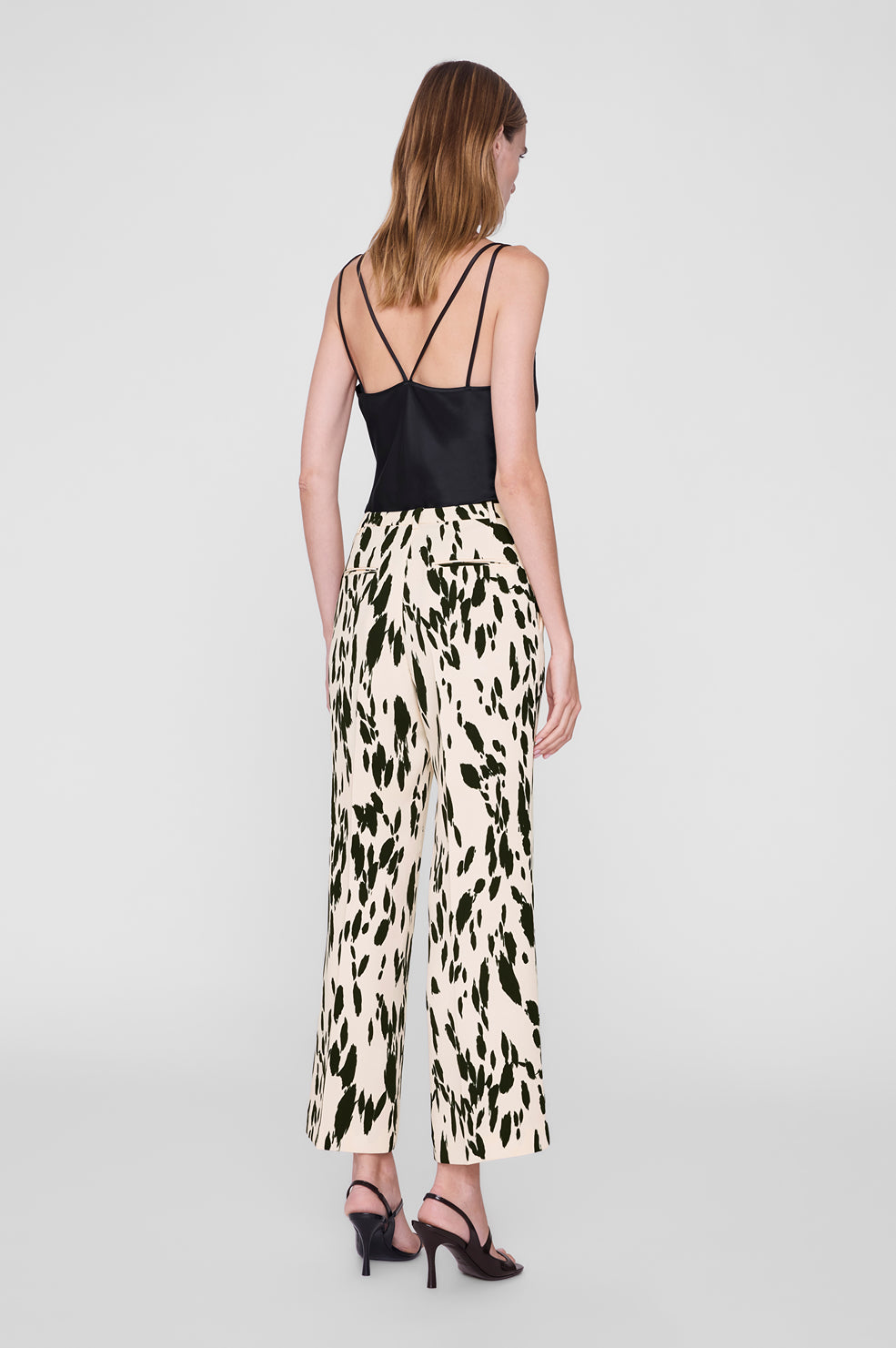 Thomas Trouser - Black And White Pinstripe View 5