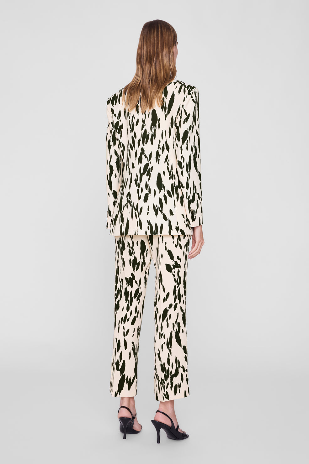 Thomas Trouser - Black And White Pinstripe View 6