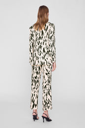 ANINE BING Thomas Trouser - Golden Beige Leopard - on model back second image 