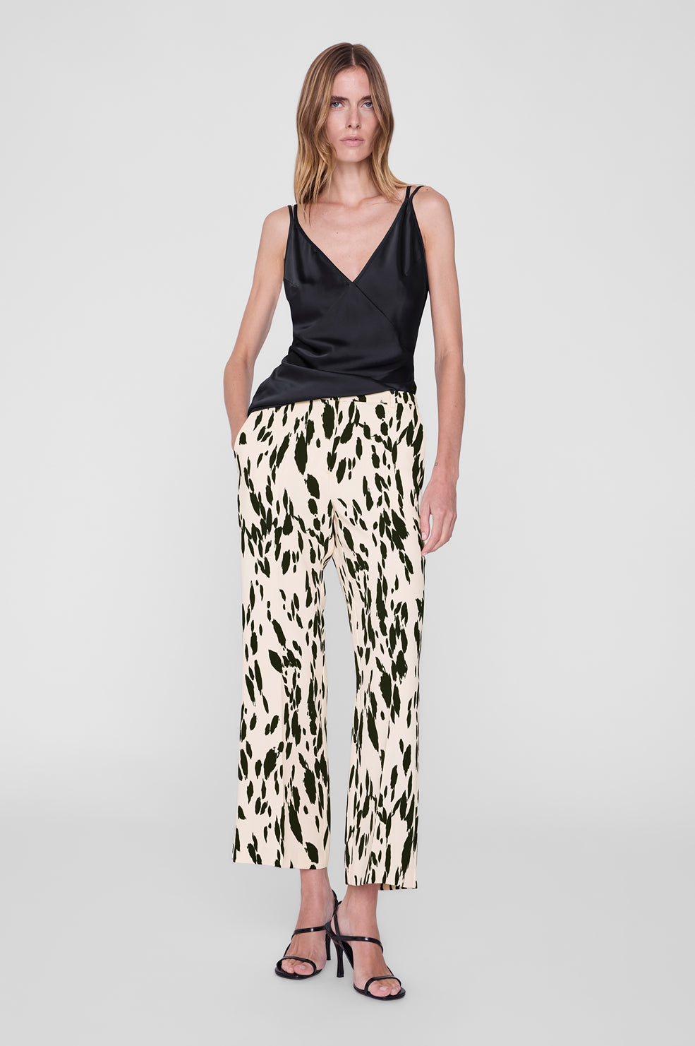 Thomas Trouser - Golden Beige Leopard View 1