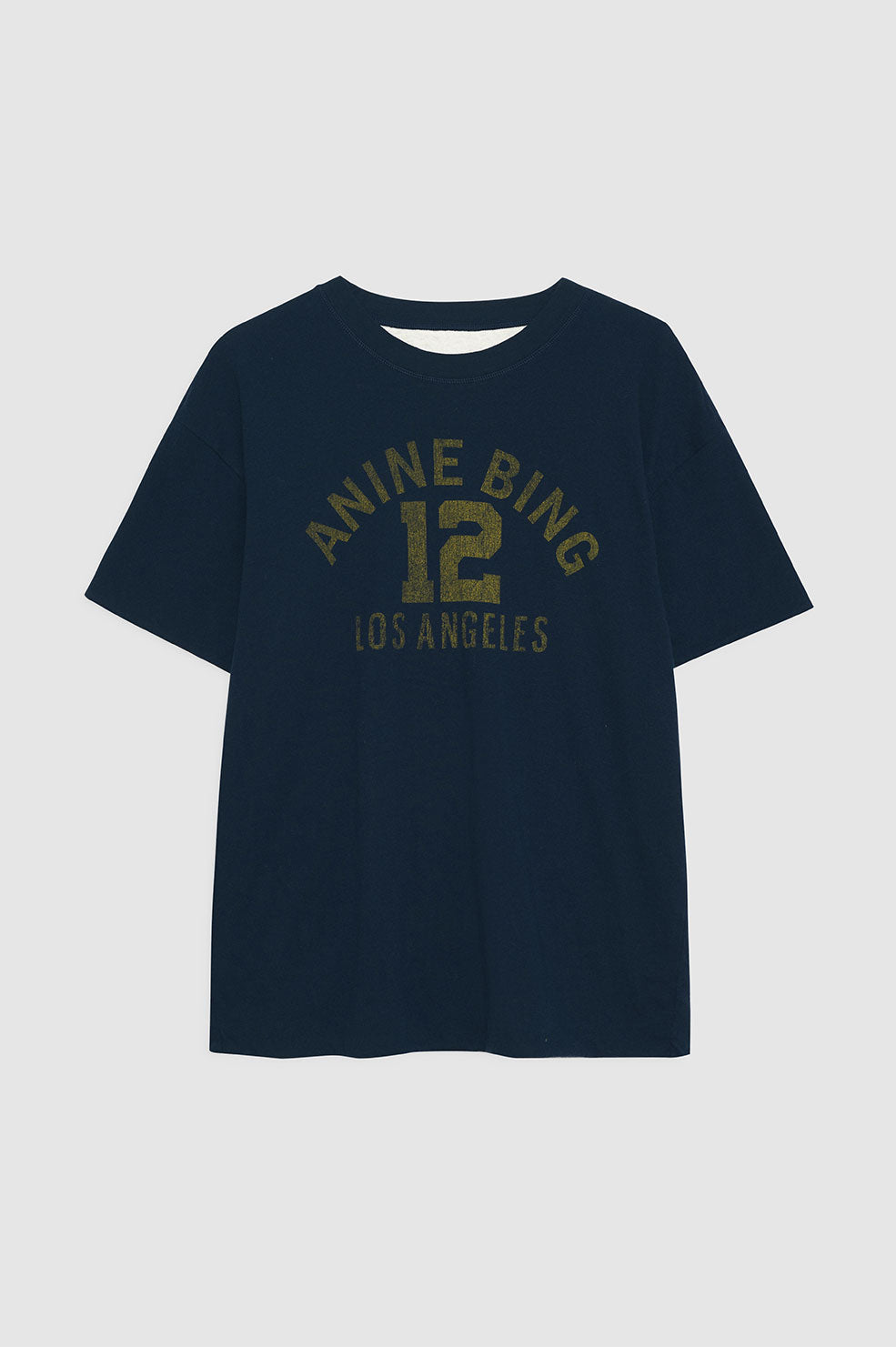 ANINE BING Toni Tee Reversible - Washed Navy And Off White 