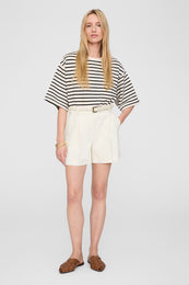 ANINE BING Trent Short - Cream - On Model Front 