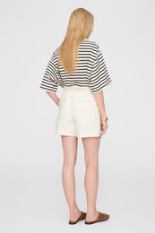 ANINE BING Trent Short - Cream - On Model Back 