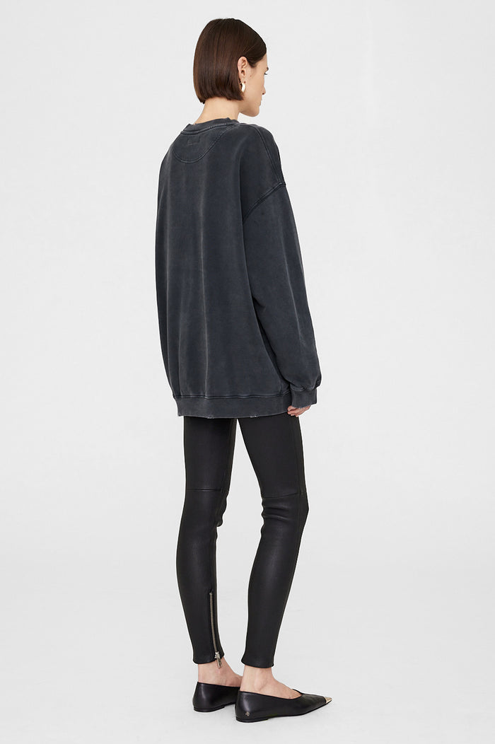 ANINE BING Tyler Sweatshirt - Washed Black