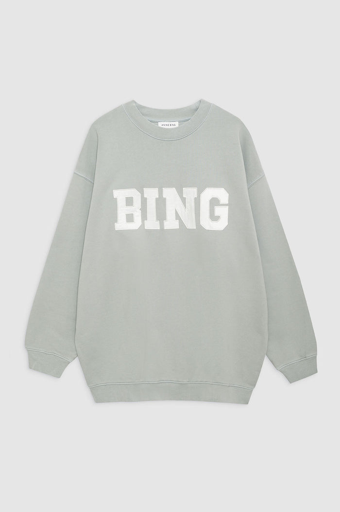 Anine Bing Tyler Sweatshirt Satin Bing Sage Green – La Bohème
