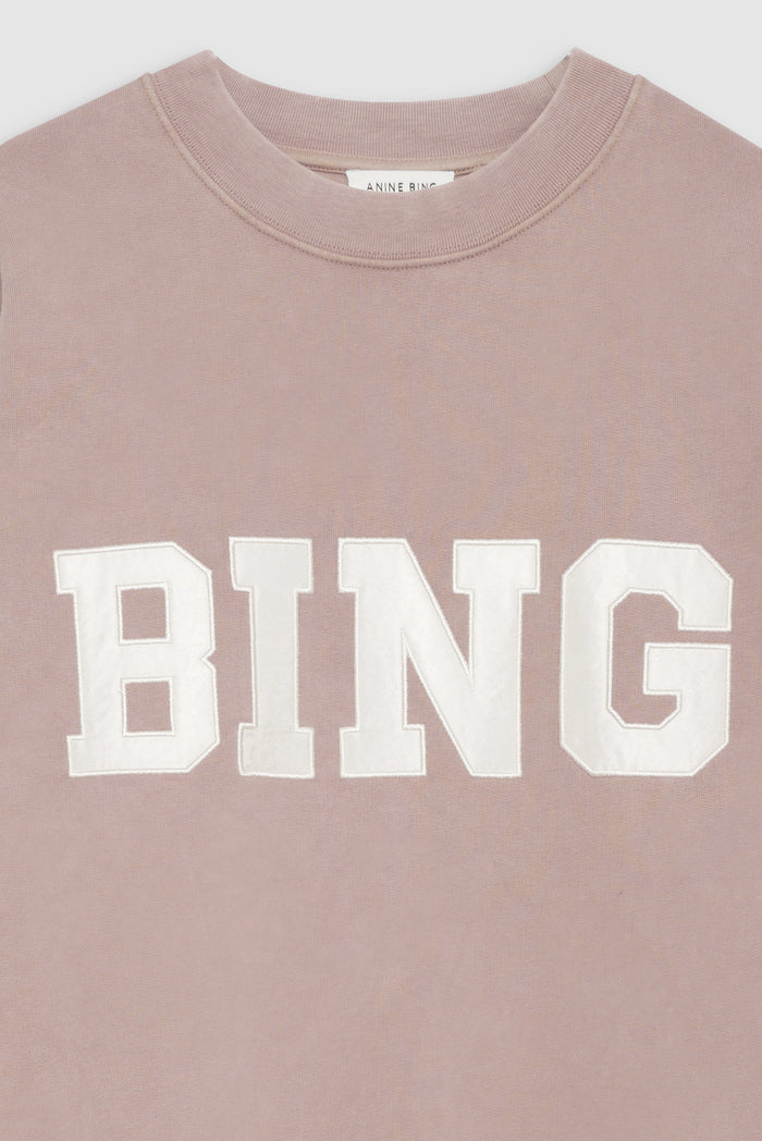 ANINE BING Tyler Sweatshirt Satin Bing - Washed Iron