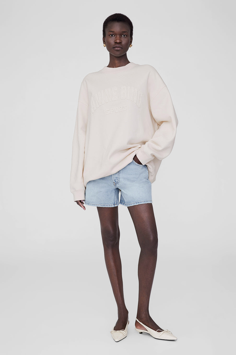 Tyler Sweatshirt - Washed Peach View 1