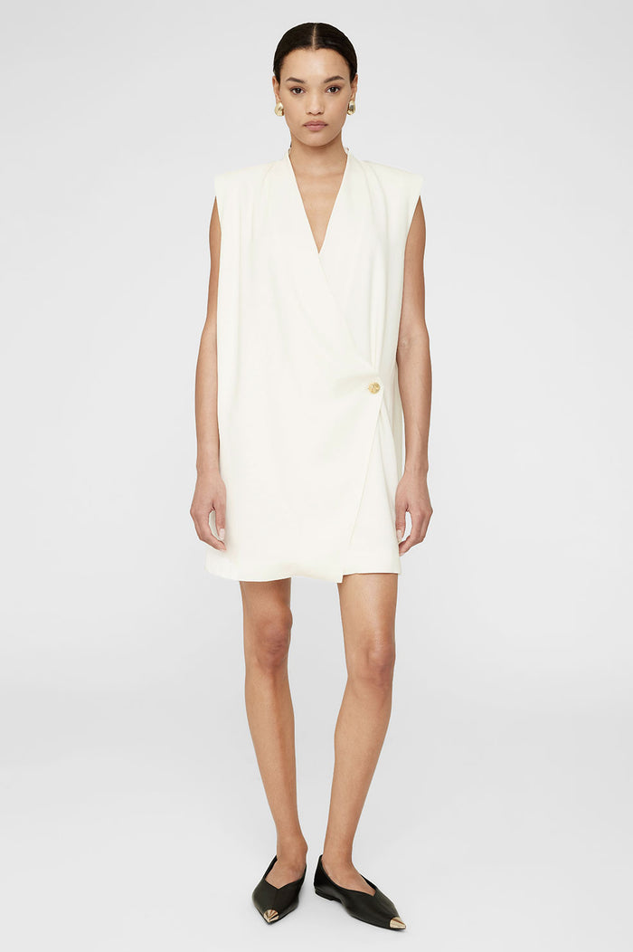 ANINE BING Venice Mini Dress - Ivory