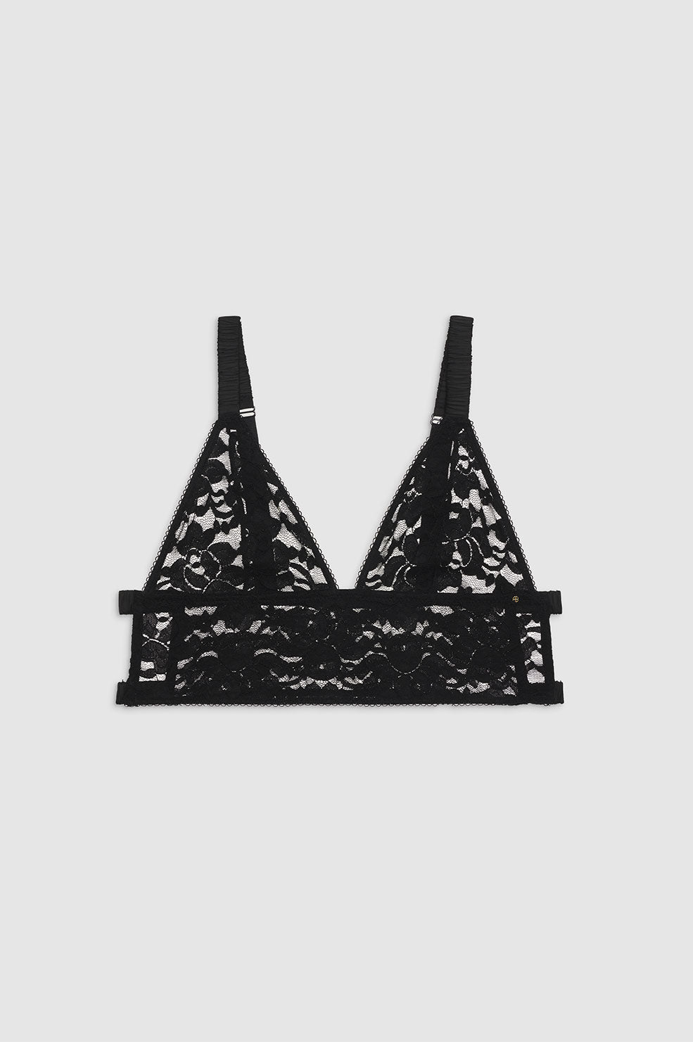 Violet Bralette - Black Floral View 1