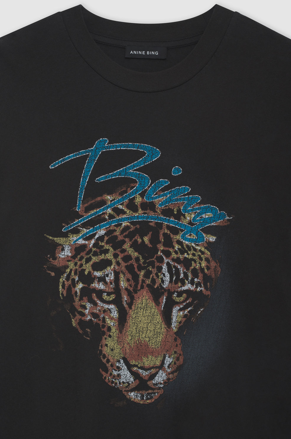 ANINE BING Walker Tee Leopard Vintage Black ANINE BING EU