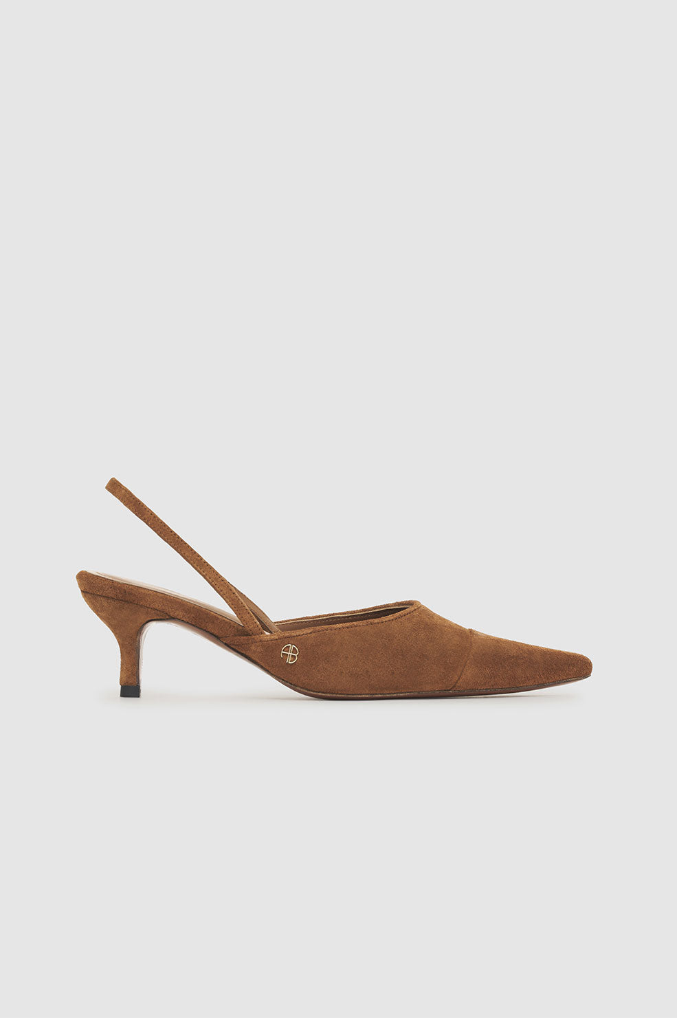 Willa Slingback Heels - Toffee Suede