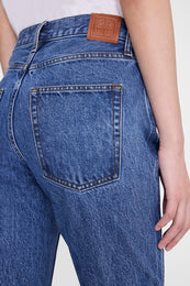 ANINE BING Wyatt Jean 34" - Freshwater Blue - on model back detail second image
