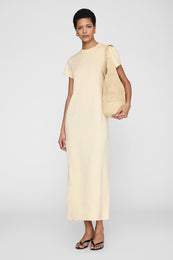 ANINE BING Wynne Dress - Butter Yellow - on model front