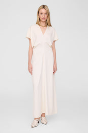 ANINE BING Zadig Dress - Ivory - On Model Front Second Image 