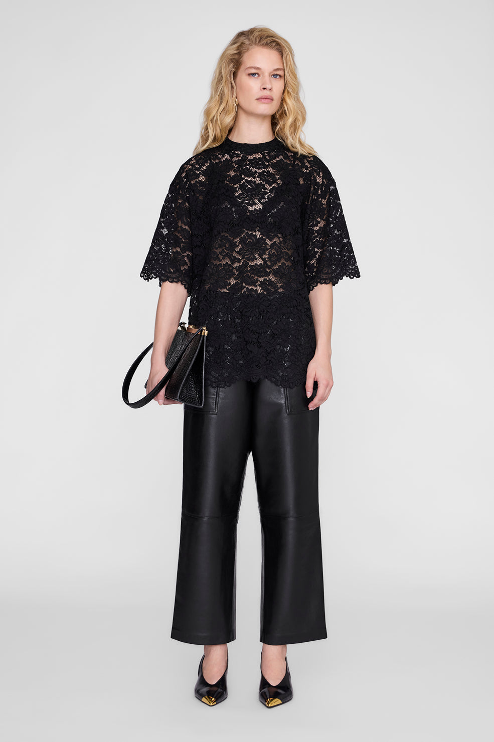 Zeina Top - Black Lace