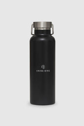 ANINE BING AB Water Bottle - Black - Front View 