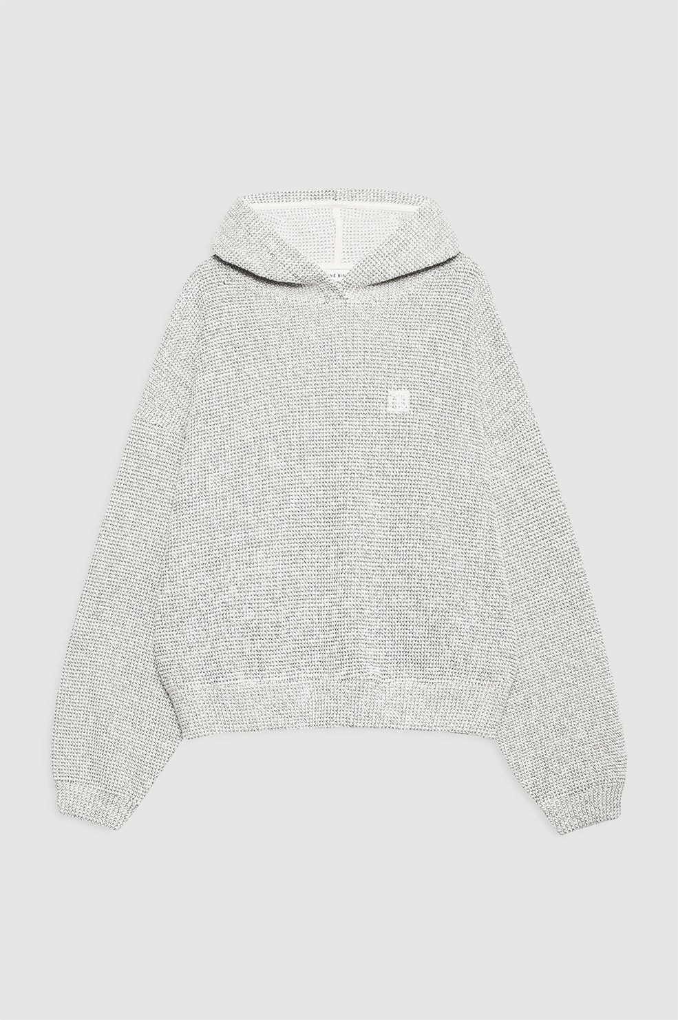 Alec Hoodie Framed Monogram - Ivory And Black View 3