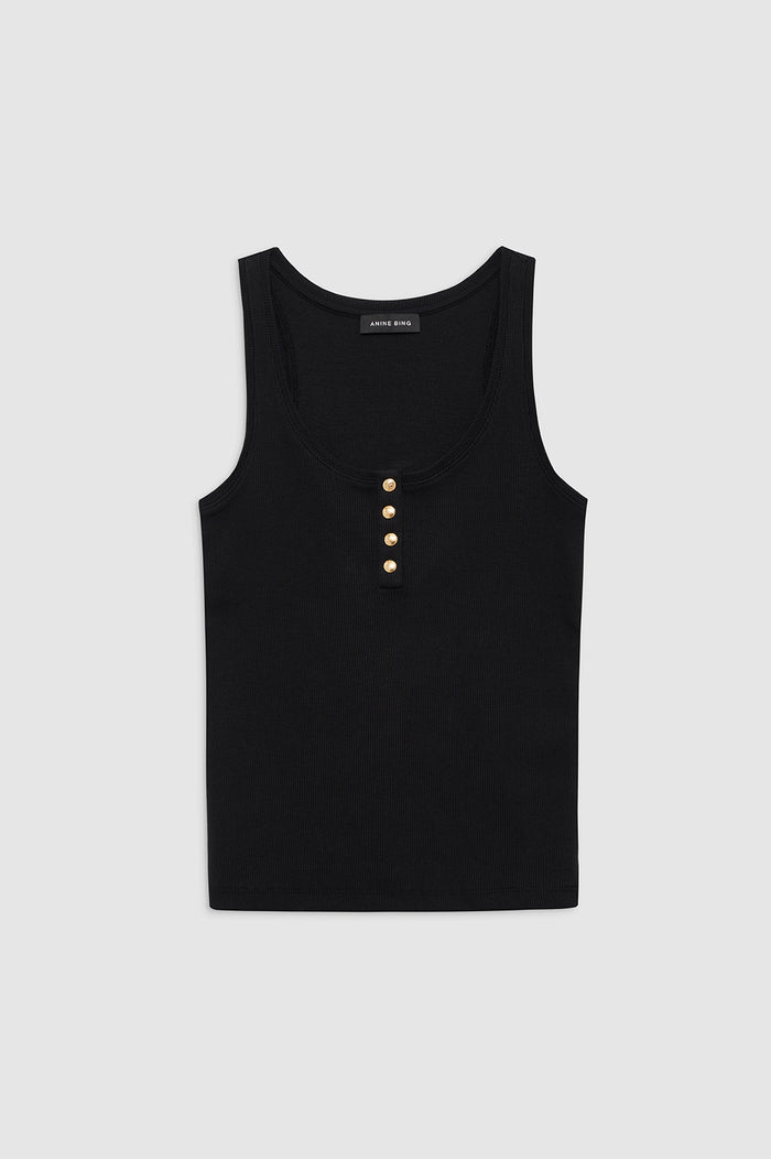 ANINE BING Alessia Tank - Black