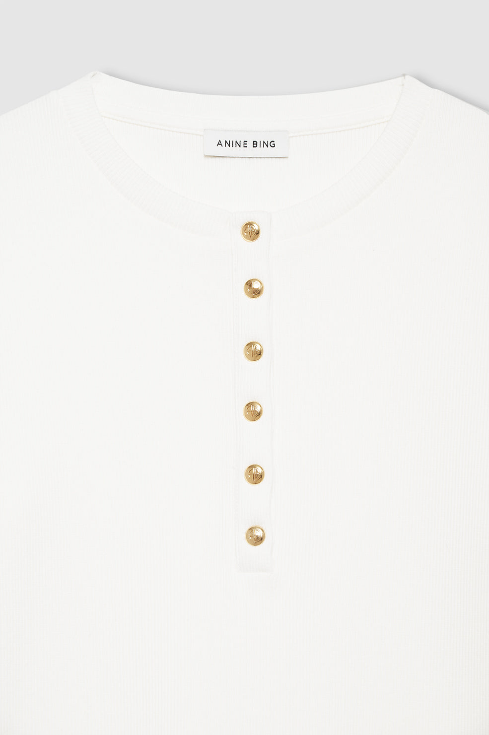Alessia Long Sleeve Tee - Ivory View 4
