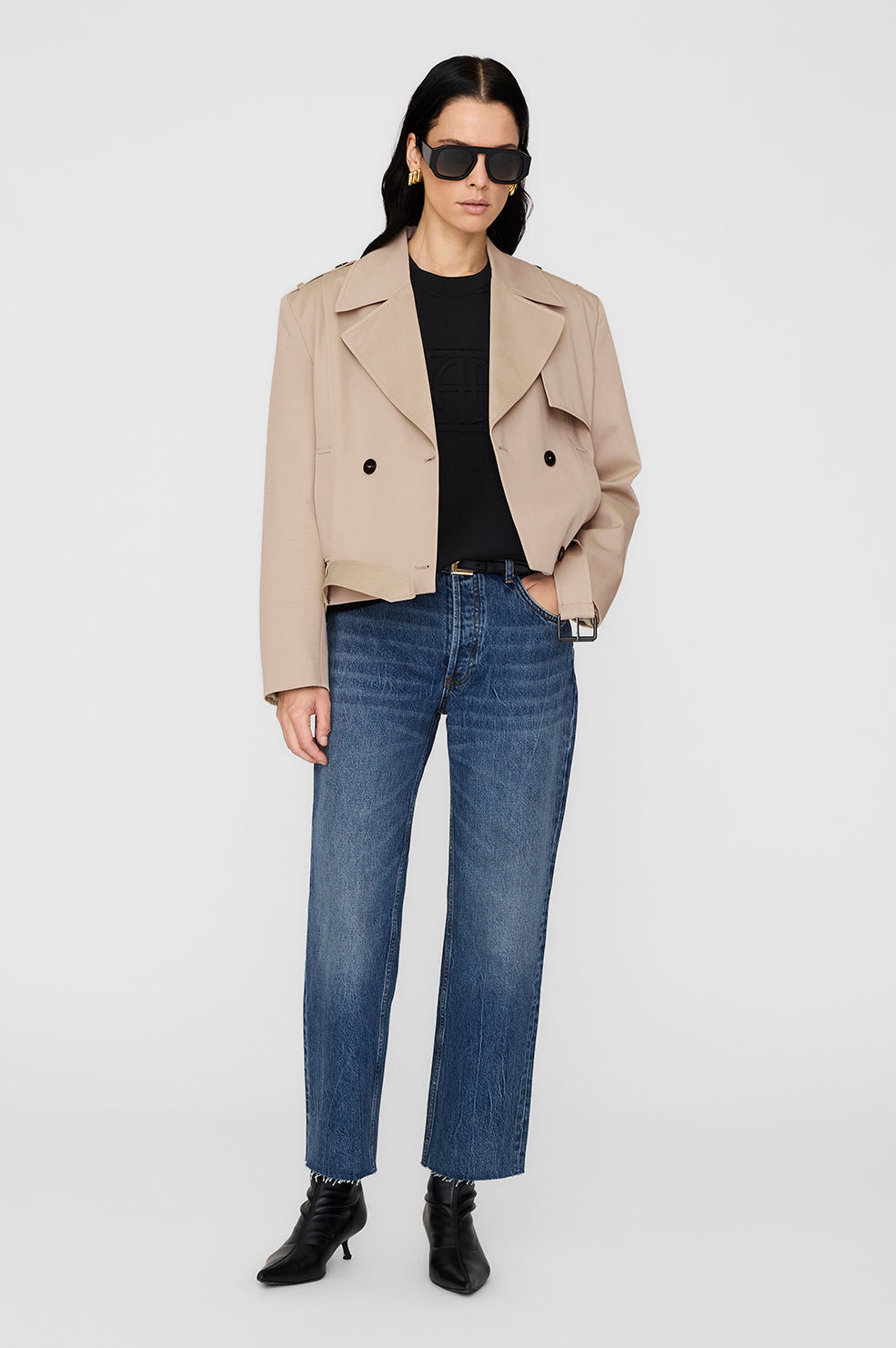 Alto Sweatshirt Framed Monogram - Black View 5