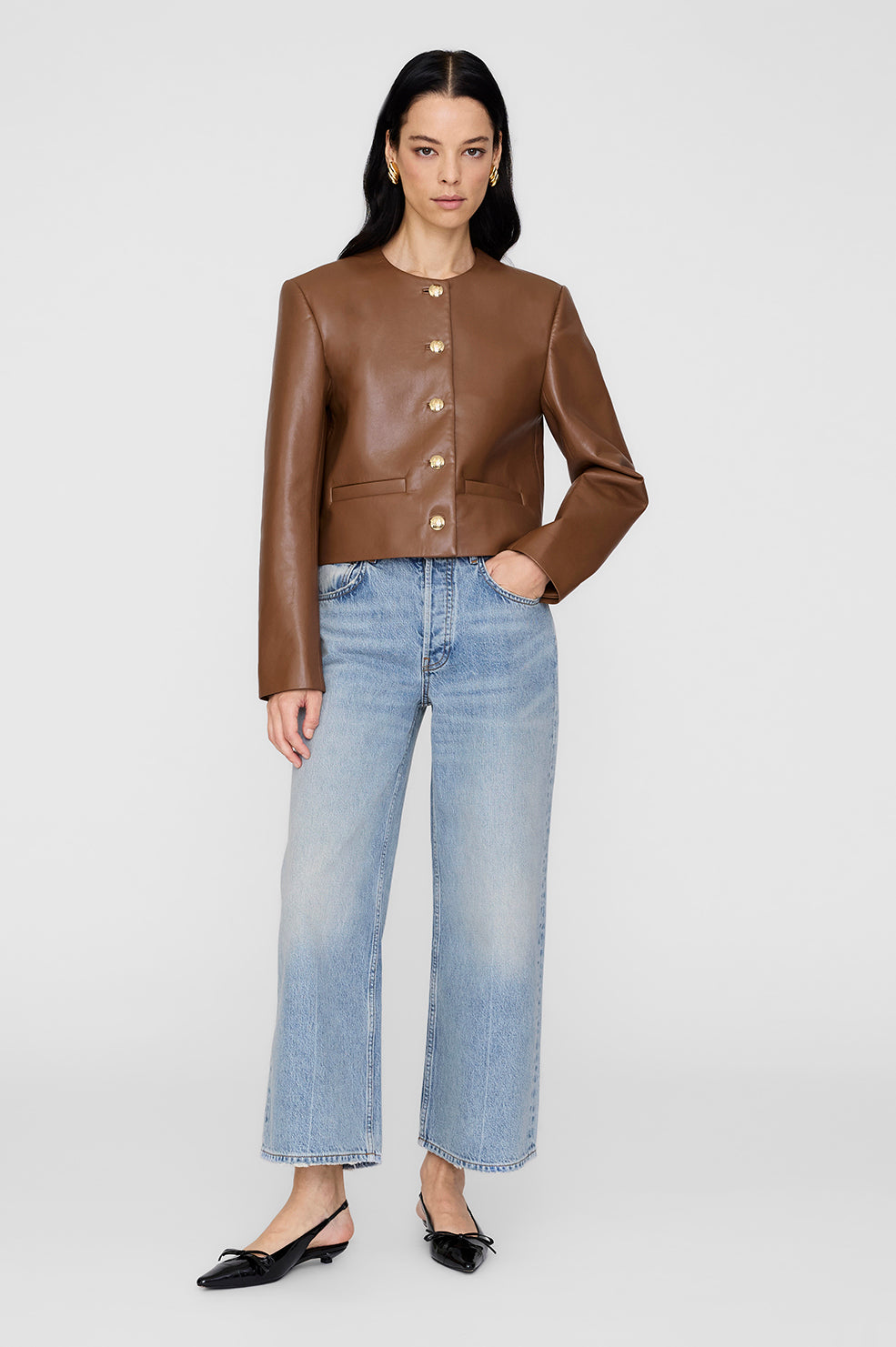 Amber Jacket - Blue Tweed View 5