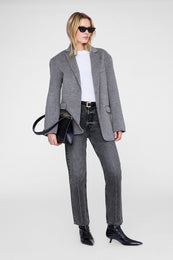 ANINE BING Anine Bag Smooth Leather - Black - On Model Front Second