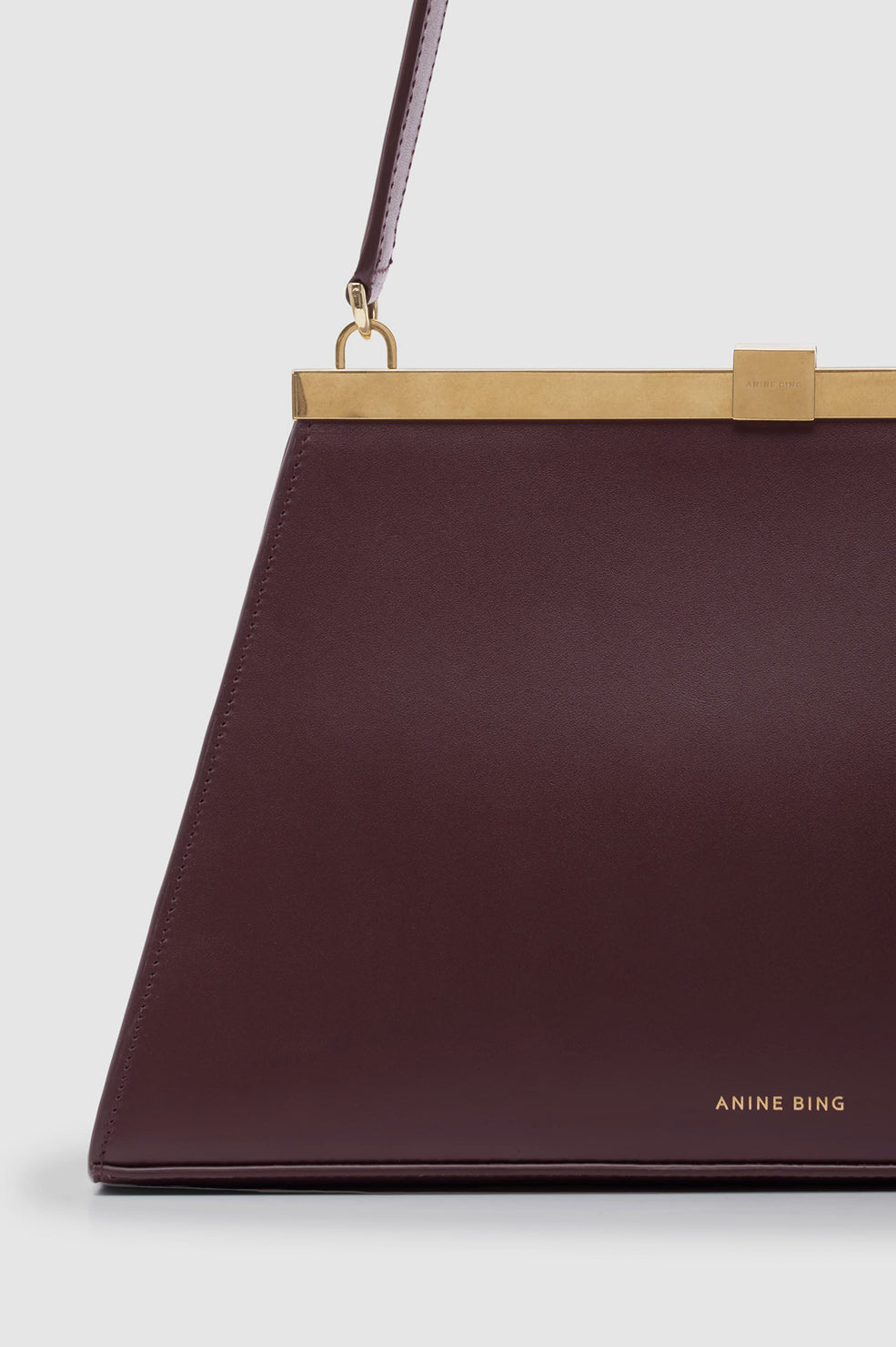 Anine Bag Smooth Leather - Fig View 5