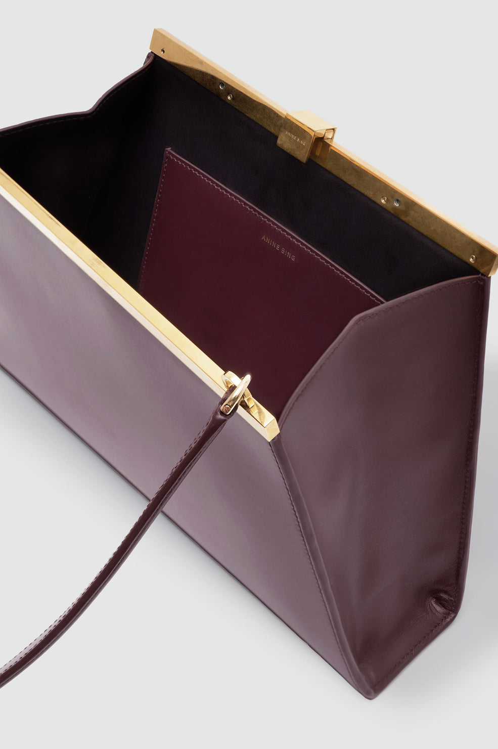 Anine Bag Smooth Leather - Fig View 4