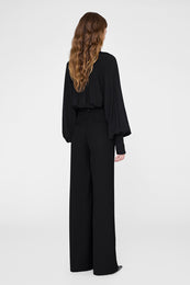 ANINE BING Anne Top - Black - on model back