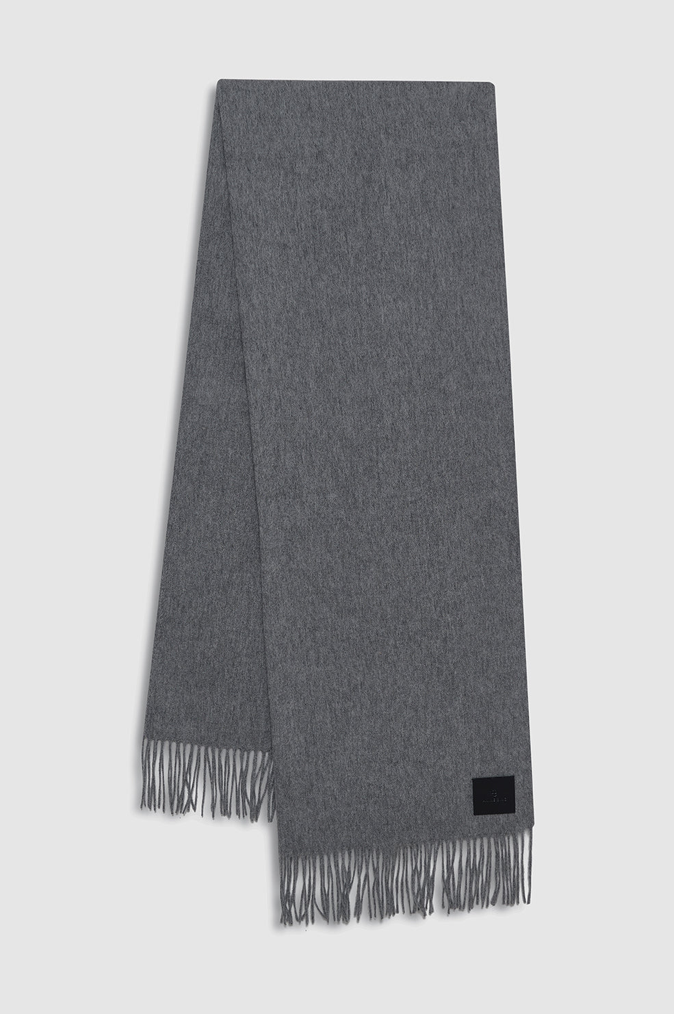 Augustina Scarf - Grey Wool View 1