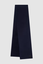ANINE BING Ava Scarf - Navy Cashmere Blend - front view