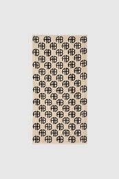 ANINE BING Bahia Towel - Beige Monogram Print