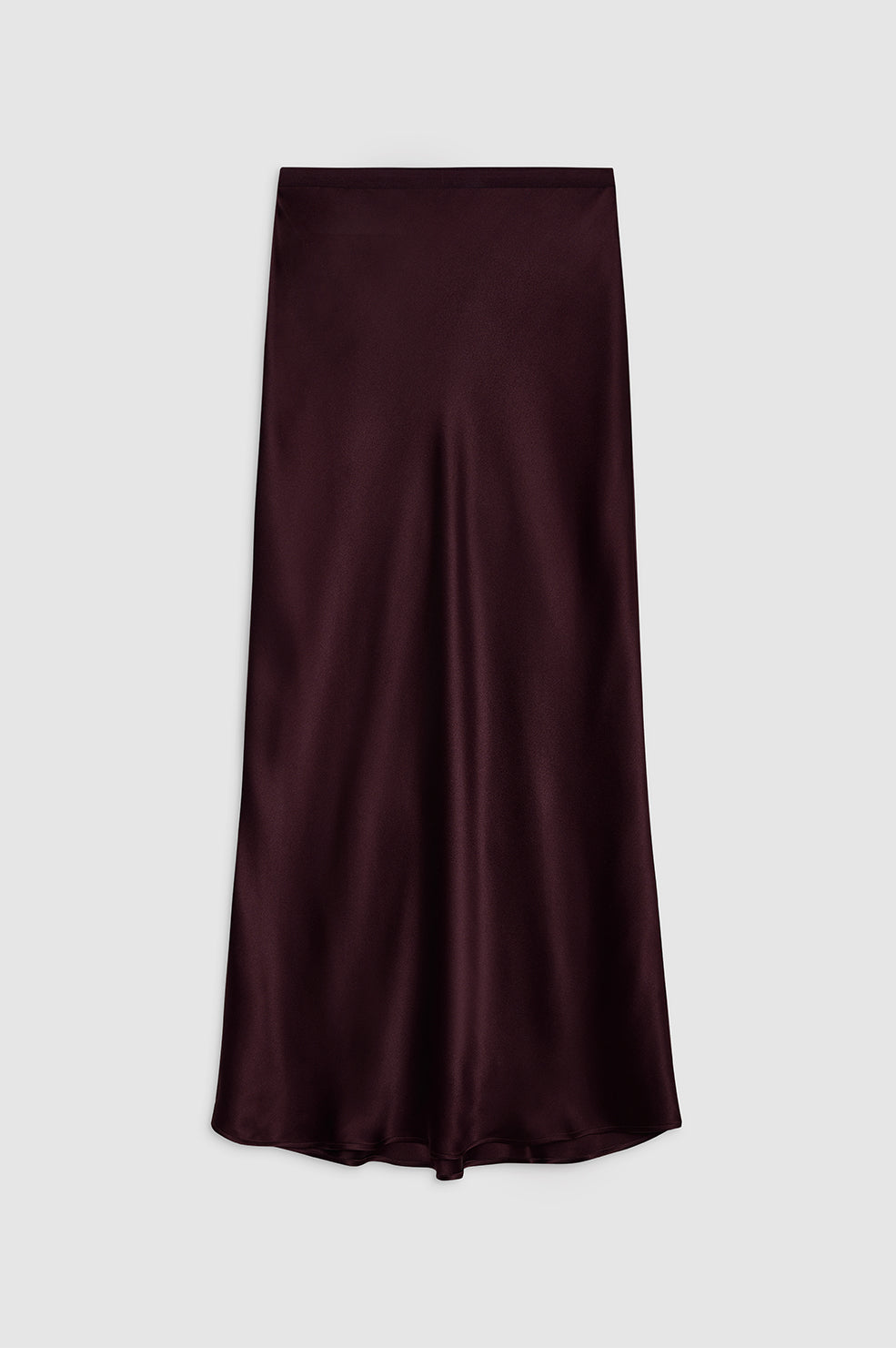 ANINE BING Bar Silk Skirt - Bordeaux