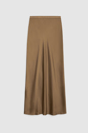 ANINE BING Bar Silk Skirt - Sepia