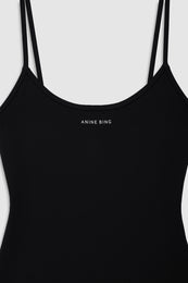 ANINE BING - Barbara Bodysuit - Black - Detail View