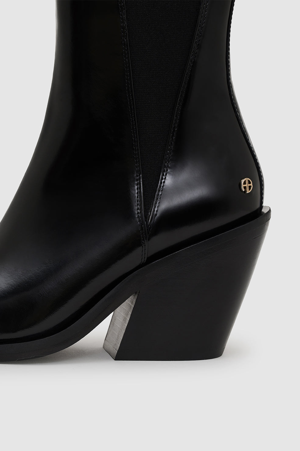 Bekah Boots - High-Shine Black View 5
