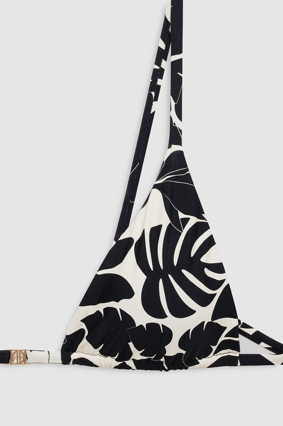 ANINE BING Bellamy Bikini Top - Black Bird Of Paradise - Detail View 