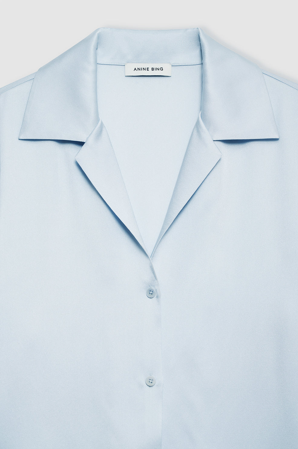 ANINE BING Bethany Shirt - Pale Blue - detail view