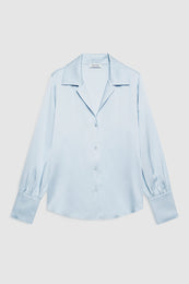 ANINE BING Bethany Shirt - Pale Blue - front view