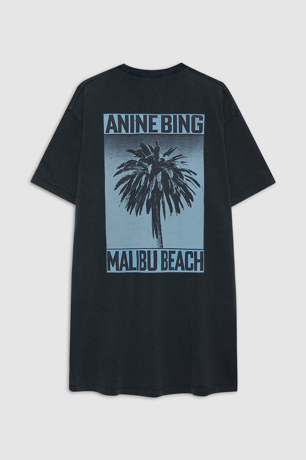 Beth Mini Dress Palm - Washed Black View 4