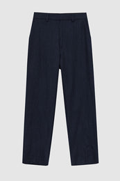 ANINE BING Blaine Trouser - Navy Pinstripe