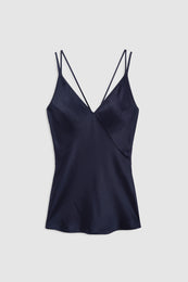 ANINE BING - Blanca Top - Navy - Front View