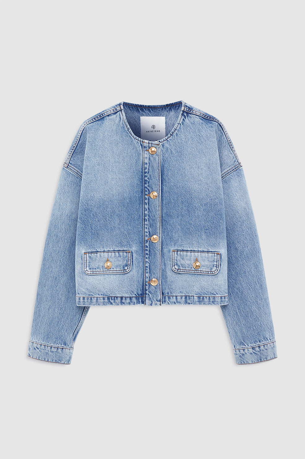 Blanche Jacket - Caspian Blue View 3