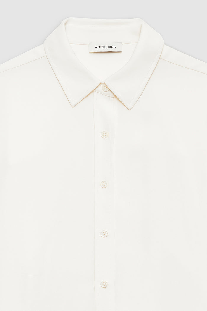 ANINE BING Braxton Shirt - Ivory