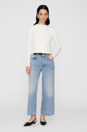 ANINE BING Bray Top - Ivory - On Model Front 