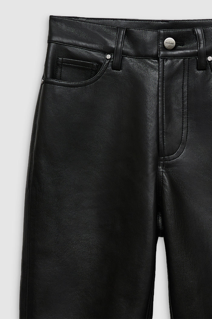 ANINE BING Bruno Pant - Black Recycled Leather