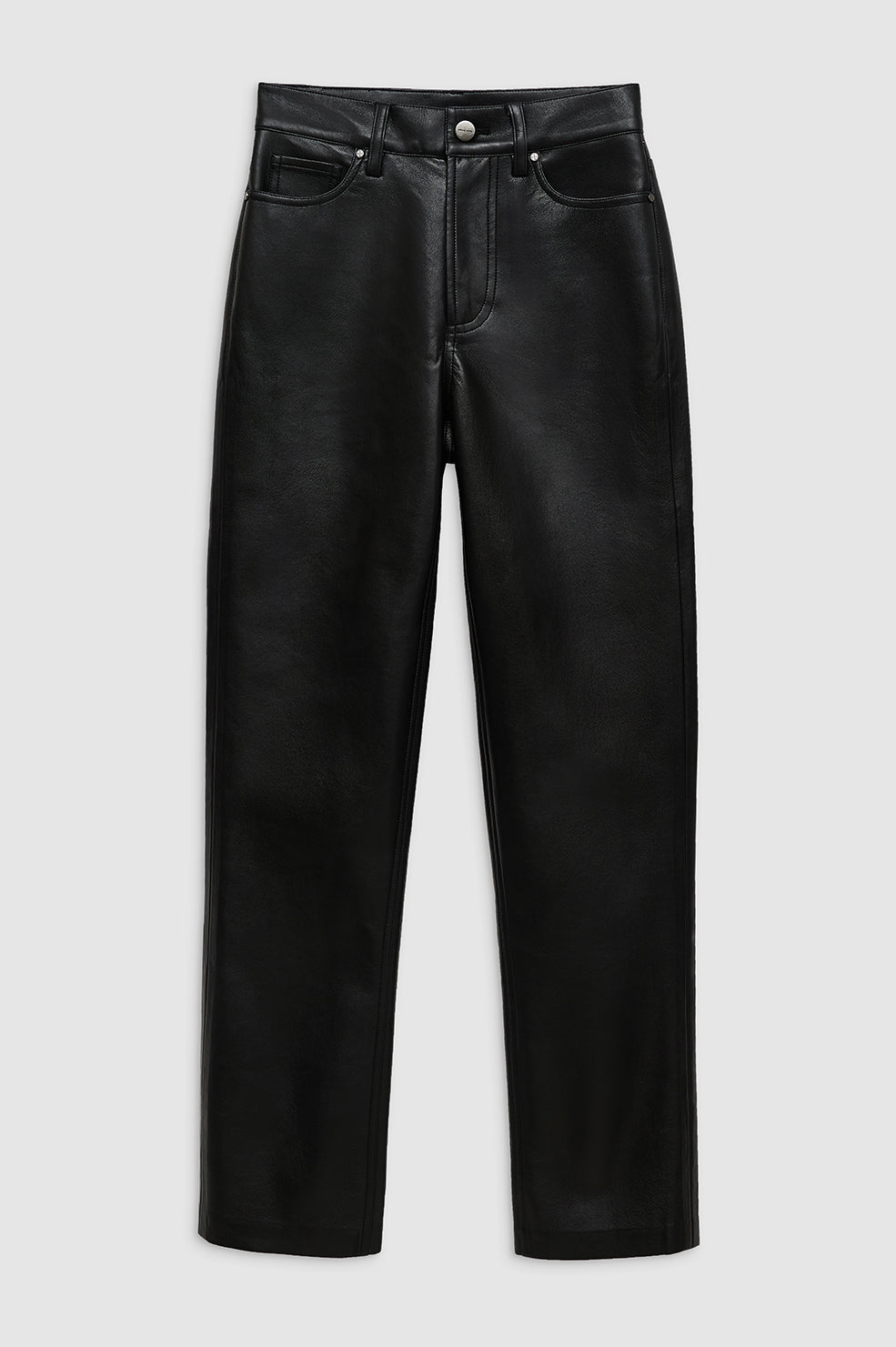 Bruno Pant - Deep Brown Recycled Leather View 3